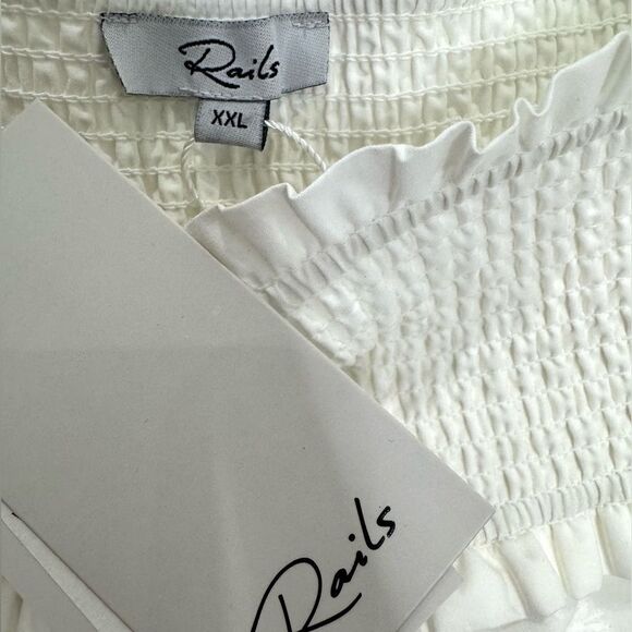NWT RAILS Addison White Lace Detail Embroidered Daisies Mini skirt - Picture 8 of 11
